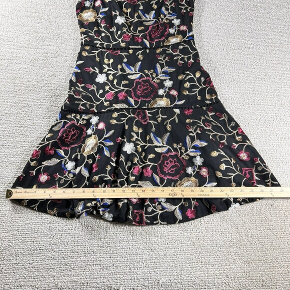 Vince Camuto Sleeveless Colorful Floral Dress Black Women’s Size 4 - Picture 15 of 16